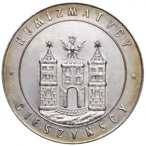 Medal - Cieszyńscy Numizmatycy 1970, srebro