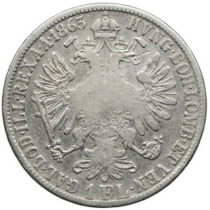 Austria, Franciszek Józef I, 1 floren 1863 E, Karlsburg