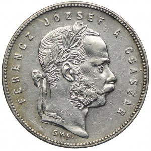 Węgry, Franciszek Józef I, 1 forint 1868 GYF