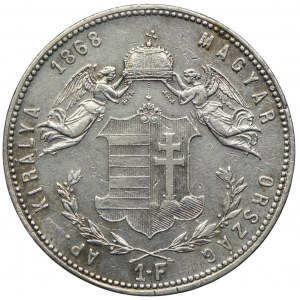 Węgry, Franciszek Józef I, 1 forint 1868 GYF