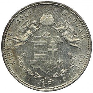 Węgry, Franciszek Józef I, 1 forint 1869, GYF