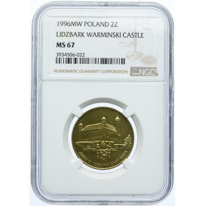 2 złote 1996, Zamek w Lidzbarku Warmińskim, NGC MS67