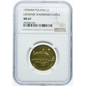 2 złote 1996, Zamek w Lidzbarku Warmińskim, NGC MS67