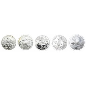 Zestaw monet, 20 złotych 2006-2015 (5szt.)