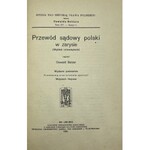 Balzer Oswald, Przewód sądowy polski w zarysie. Wykład uniwersytecki. Przedmową oraz indeksem opatrzył Wojciech Hejnosz