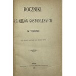 Roczniki Sejmików Gospodarskich w Toruniu. Od roku 1867 aż do roku 1879.