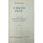 Montesquieu, O duchu praw. Przeł. T. Boy-Żeleński. T. 1-2.