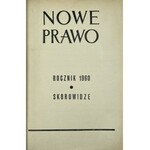 Nowe Prawo. Rocznik 1960. Skorowidze; Czasopismo pośw. zagadn. praktyki wymiaru sprawiedliwości.