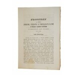 Przegląd Poznański, pismo sześciotygodniowe, rok czternasty, półrocze II, poszyt pierwszy, Poznań 1858 + PROSPEKT REKLAMOWY