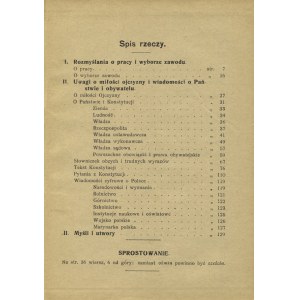 STEMLER, Józef - Książka obywatela: pamiątka ze szkoły. Warszawa [1928], „Księgarnia Polska” Tow...