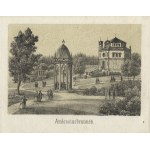 MARIENBAD. [Leporello z 23 grafikami z widokami miejscowości]. B. m. i r. [ok. 1850], b. druk. 10,5x14 cm, k...