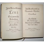 LENZ, Jakob Michael Reinhold - Gesammelte Schriften / hrsg Franz Blei. Bd. 1, Die Gedichte; Der Hofmeister...