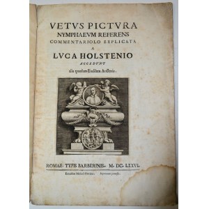 HOLSTE, Lukas - Vetus pictura nymphaeum: referens commentariolo / explicata a Luca Holstenio...