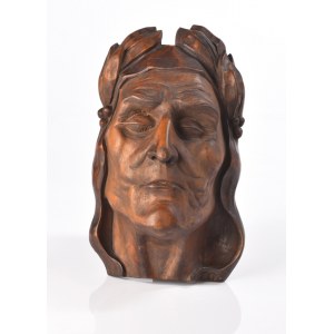 GAJEWSKI, Teodor (1902-1948) - Dante. Rzeźba w drewnie: 27,5x16,5x11,5 cm, sygn. TG...