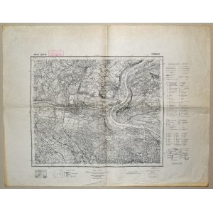 BYDGOSZCZ. 1:100 000. Warszawa 1935, Wojskowy Instytut Geograficzny. 42,5x55 cm. Pas 36, słup 26. Oprac...