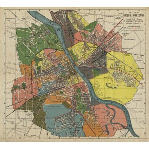 [WARSZAWA] Plan Wielkiej Warszawy. [ok. 1:40 000]. Warszawa [przed 1931], Nakład Druk. i Litogr. F...