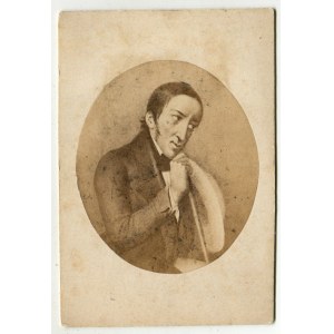 MARCINKOWSKI, Karol (1800-1846). Fotografia portretowa 6,3x5,4 cm (owal), naklejona na kart. podkład 9,5x6...