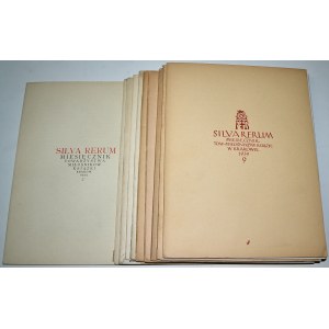 SILVA Rerum: miesięcznik Towarzystwa Miłośników Książki. Kraków. 1925, z. 2, 3, 6. 1927, z. 1. 1928, z. 1/2...