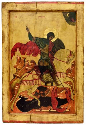 Ewa Jaworska, Święty Jerzy na podstawie rosyjskiego przedstawienia z XVI wieku, 2020