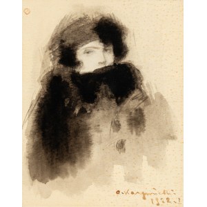 Alfons Karpiński (1875-1961), Portret damy