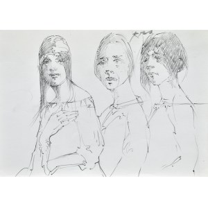 Roman BANASZEWSKI (1932-2021), Sketches of three women