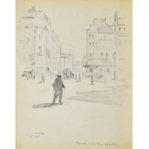 Eugene ZAK (1887-1926), Paris - View of Bonaparte Street from Saint - Germain - des - Pres Square