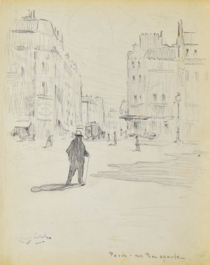 Eugeniusz ZAK (1887-1926), Paryż - Widok na ulicę Bonaparte z placu Saint - Germain - des - Pres