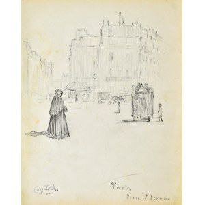 Eugeniusz ZAK (1887-1926), Paryż - Place Saint - Germain - des - Pres