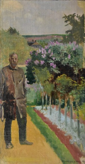 Jacek Malczewski (1854-1929), Mężczyzna w ogrodzie