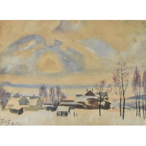 Julian Fałat (1853-1929), Zimowy pejzaż z Bystrej