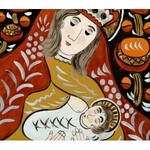 Ewelina PĘKSOWA (1923-2015), Mother of God Feeding.