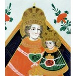 Glass painting studio (Lower Silesia), Mother of God with Child (first half of the 19th century).