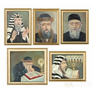 Autor nieznany, Żydzi (cykl 5 obrazów)