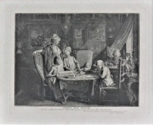 Daniel Chodowiecki(1726-1801),Cabinet d'un peintre