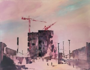Yuliya STRATOVICH (ur. 1989), Warszawa Centrum (Pink), 2020