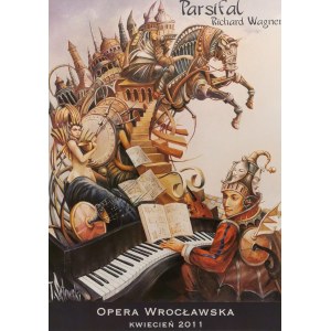 Tomasz SĘTOWSKI (ur. 1961), „Parsifal” - Plakat dla Opery Wrocławskiej do opery Richarda Wagnera, 2011