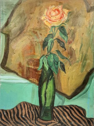 Małgorzata HEINTZE-PASZKOWICZ (ur. 1952), Róża w wazonie, 1984