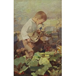 Frantisek MRAZEK (1876-1933), Chłopiec z motylami