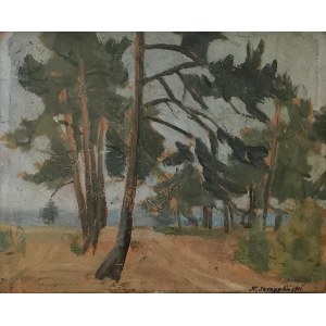 Henryk SZCZYGLIŃSKI (1881-1944), Pejzaż z drzewami