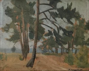 Henryk SZCZYGLIŃSKI (1881-1944), Pejzaż z drzewami
