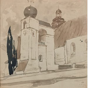 Stanislaw NOAKOWSKI (1867-1928), View of the church, 1917