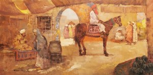 Alessio ISSUPOFF (1889-1957), Scena z Samarkandy