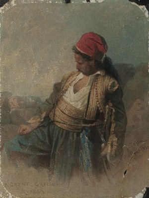 Franciszek TEPA (1829-1889), Grek z Koryntu, 1858