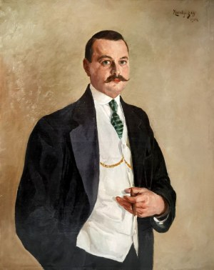 Maurycy MĘDRZYCKI (1890-1951), Portret mężczyzny, 1914