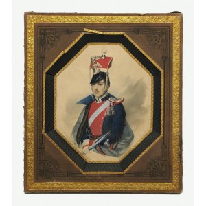 Autor nieokreślony, XIX w., Portret żołnierza - miniatura