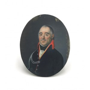 Autor nieokreślony, XIX w., Portret mężczyzny w mundurze - miniatura