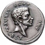 Řím, M.Iunius Brutus, 42 př.Kr., Soušek - sada dvou novoražeb ve společné etui, aureus