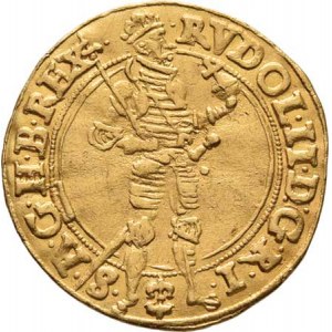Rudolf II., 1576 - 1612, Dukát 1586, Praha-Ercker, J.64b-1, MKČ.295, 3.487g,