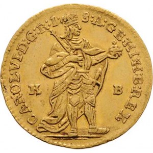 Karel VI., 1711 - 1740, Dukát 1738 KB, Kremnica, Hal.552, Husz.1586, 3.478g,