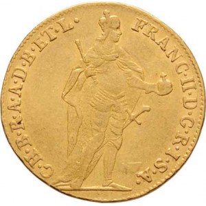 František II., 1792 - 1835, Dukát 1796 bz - s madonou, Kremnica, 3.446g, dr.hr.,